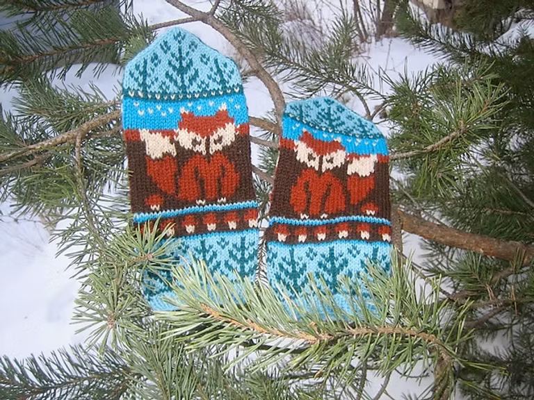 Foxes Mittens