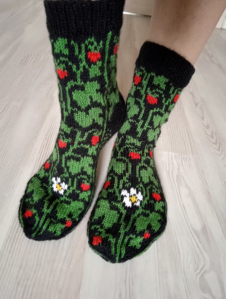 Wild Strawberry Socks