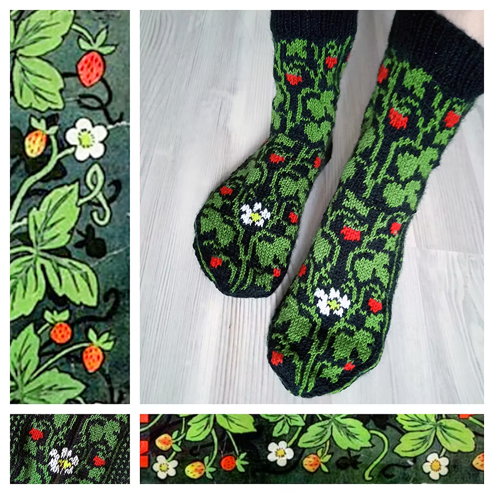 Wild Strawberry Socks