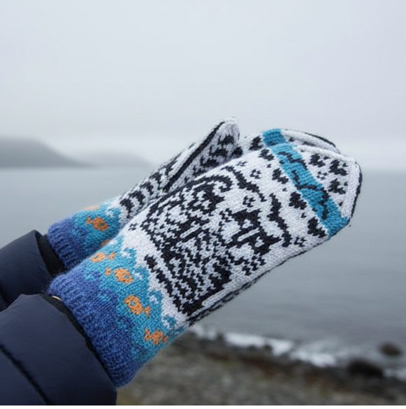 A Day By the Sea – Side Profile Mittens