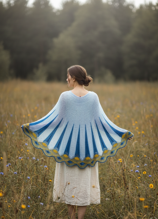 Amun Ra Shawl – Natural Setting