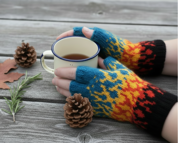 Flames Gloves – Bigger Pine Cone