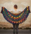 Shawl from behind - oversized dramatic