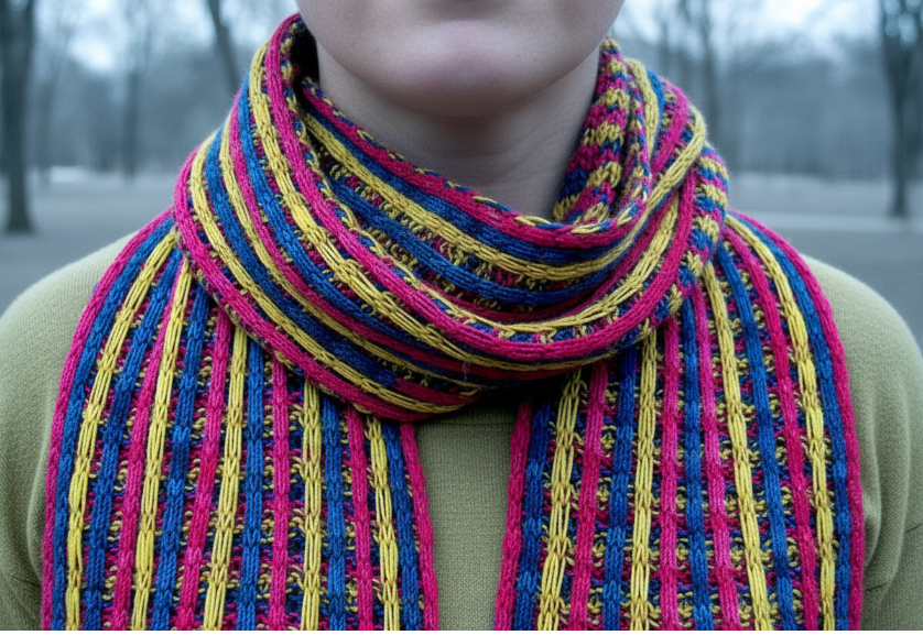 Vertizontal Scarf – Extreme Close-Up
